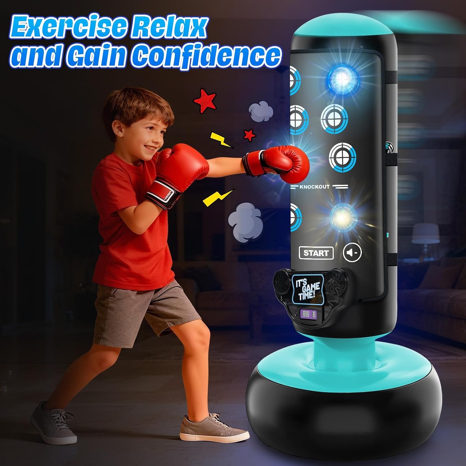 Staande Boksset Kinderen 160cm (Incl. Muziekmat) - 29% Korting