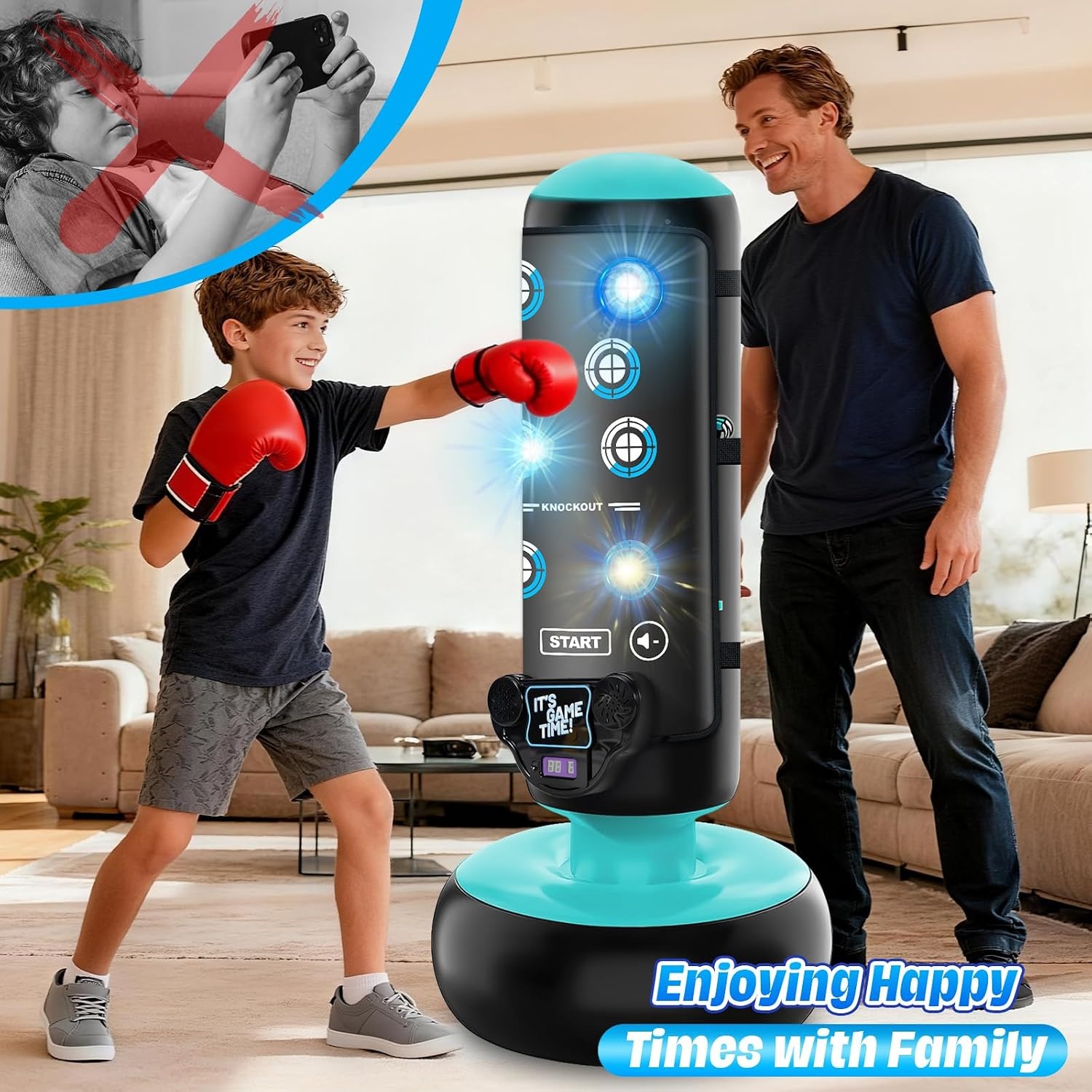 Staande Boksset Kinderen 160cm (Incl. Muziekmat) - 29% Korting