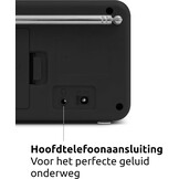 TechniSat VIOLA 2 - draagbare DAB-radio (DAB+, FM, luidspreker, koptelefoonaansluiting, tweeregelig display, knopbediening, klein, 1 Watt RMS) zwart