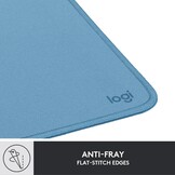 Logitech Mouse Pad - Studio Series, Computer Mouse Pad with Non-Slip Rubber Base, Spill-resistant Surface, Durable Materials, Portable, in a Fresh Modern Design - Blue