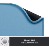 Logitech Mouse Pad - Studio Series, Computer Mouse Pad with Non-Slip Rubber Base, Spill-resistant Surface, Durable Materials, Portable, in a Fresh Modern Design - Blue