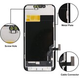 LL TRADER OLED-scherm voor iPhone 13 6,1 inch (6,1 inch), FHD touchscreen, touchscreen, touchscreen, digitizer, montageframe en reparatiesets 2026 - Maat iPhone 13 OLED
