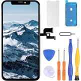 LL TRADER OLED-scherm voor iPhone 13 6,1 inch (6,1 inch), FHD touchscreen, touchscreen, touchscreen, digitizer, montageframe en reparatiesets 2026 - Maat iPhone 13 OLED