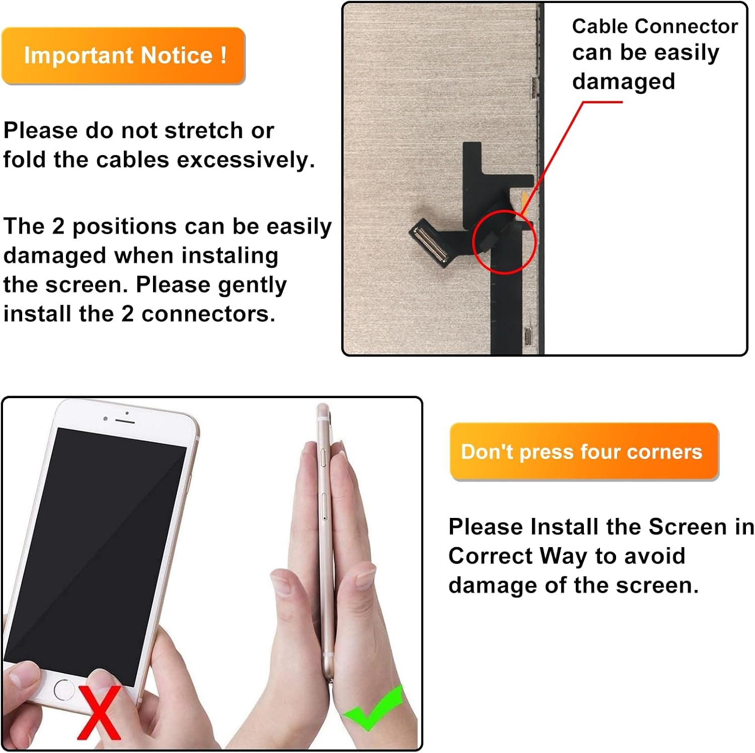 LL TRADER Display for iPhone 15 Plus LCD 6.7 Inch FHD Touch Screen Touch Screen Digitizer Frame Assembly Repair Kit U01 - Maat iPhone 15 Plus LCD