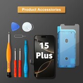 LL TRADER Display for iPhone 15 Plus LCD 6.7 Inch FHD Touch Screen Touch Screen Digitizer Frame Assembly Repair Kit U01 - Maat iPhone 15 Plus LCD