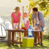 7,5L Blauwe Drinkwaterkan met Handvat - 29% Korting