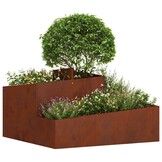Cortenstaal Bloempot Bruin 80x80x50cm - 30% Korting