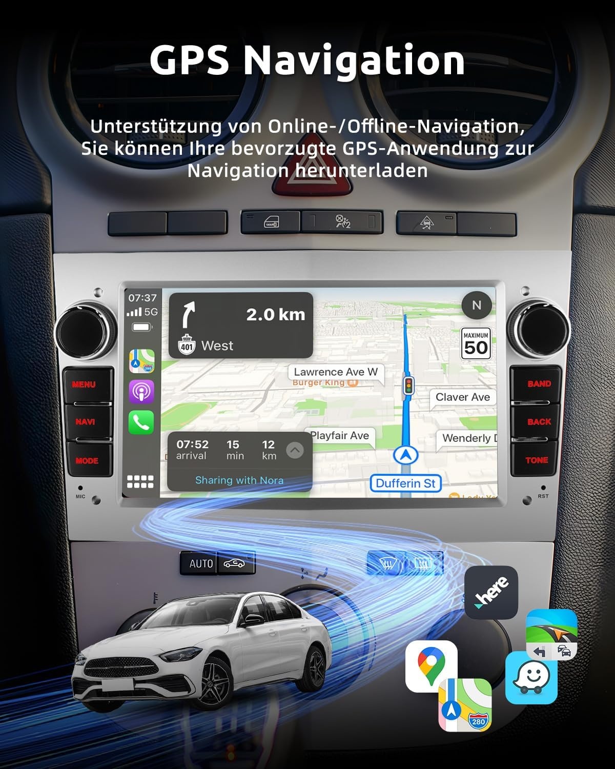 Opel Autoradio Android 15 | 7" HD IPS | 4GB/64GB | Draadloos CarPlay/Android Auto | 34% Korting