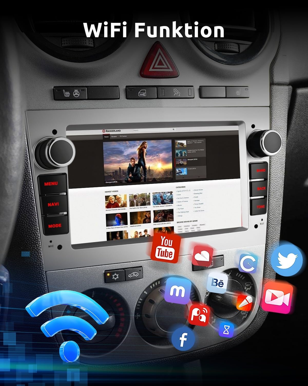 Opel Autoradio Android 15 | 7" HD IPS | 4GB/64GB | Draadloos CarPlay/Android Auto | 34% Korting