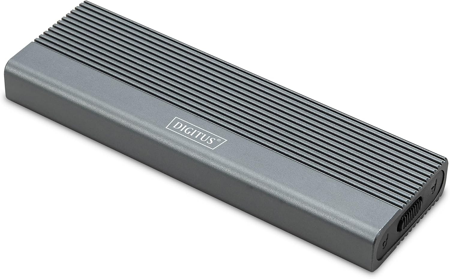 DIGITUS M.2 SATA SSD Behuizing - USB 3.1 Gen2 Type-C - Aluminium - Grijs
