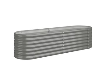 Plantenbak Gep. Staal Grijs 152x40x36 cm - 33% Korting