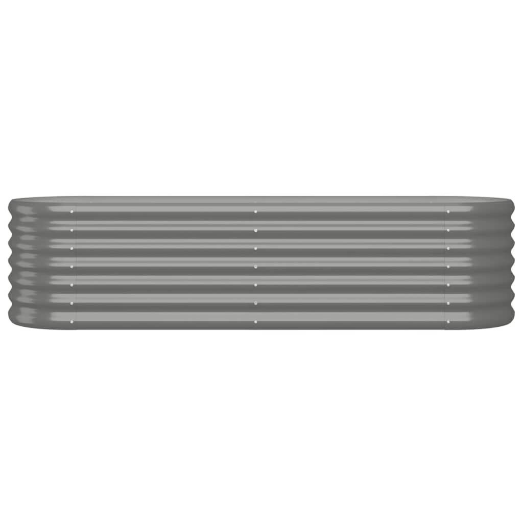 Plantenbak Gep. Staal Grijs 152x40x36 cm - 33% Korting