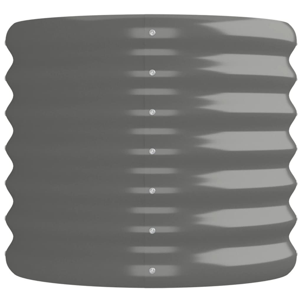 Plantenbak Gep. Staal Grijs 152x40x36 cm - 33% Korting