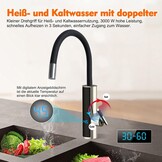 Elektrische Doorstroomboiler Kraan RVS 3000W | Direct Warm Water