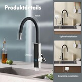 Elektrische Doorstroomboiler Kraan RVS 3000W | Direct Warm Water