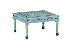 Turquoise Salontafel Massief Mangohout - 54% Korting!