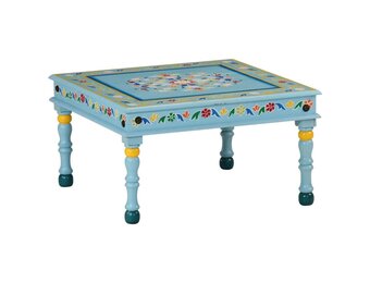 Turquoise Salontafel Massief Mangohout - 54% Korting!