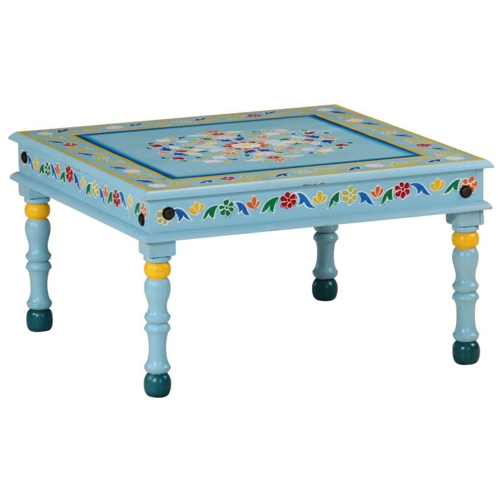 Turquoise Salontafel Massief Mangohout - 54% Korting!