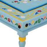 Turquoise Salontafel Massief Mangohout - 54% Korting!