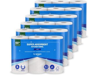 Absorberend Huishoudpapier 3-laags | 18 Rollen | 32% Korting