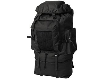XXL Rugzak Legerstijl 100L Zwart - 28% Korting