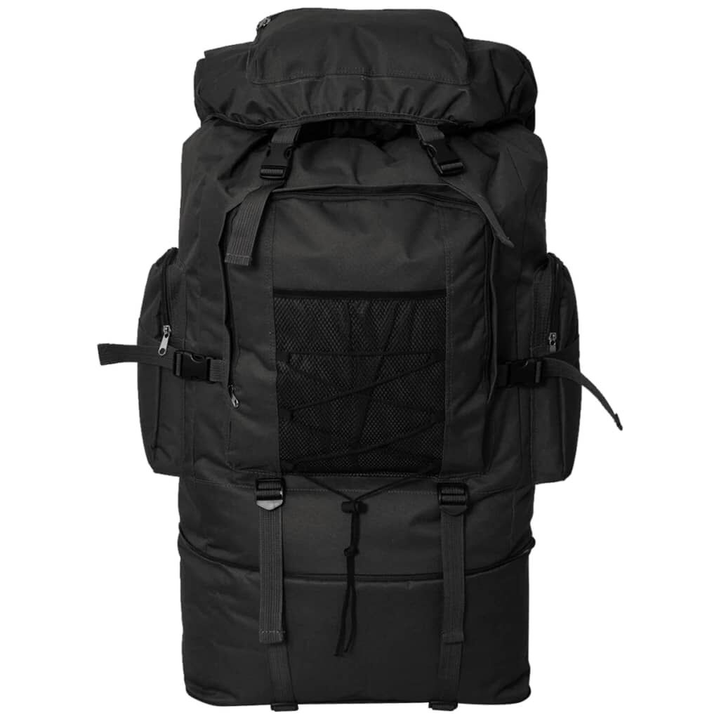 XXL Rugzak Legerstijl 100L Zwart - 28% Korting