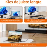 Amazon Basics DisplayPort naar HDMI kabel 3 meter zwart