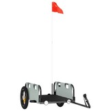 VidaXL Fietstrailer Oxford Stof & IJzer Grijs - 34% Korting!