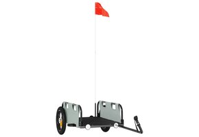 VidaXL Fietstrailer Oxford Stof & IJzer Grijs - 34% Korting!
