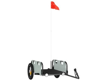 VidaXL Fietstrailer Oxford Stof & IJzer Grijs - 34% Korting!