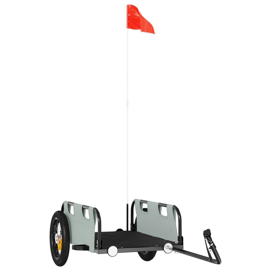 VidaXL Fietstrailer Oxford Stof & IJzer Grijs - 34% Korting!