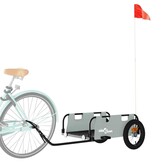 VidaXL Fietstrailer Oxford Stof & IJzer Grijs - 34% Korting!