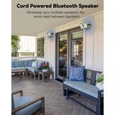 Weerbestendige Tuin Speakers (20W RMS) - Set van 2 - Wit