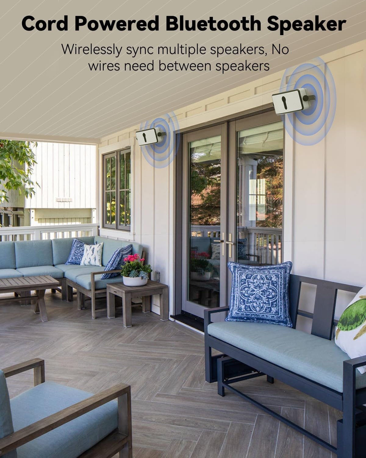 Weerbestendige Tuin Speakers (20W RMS) - Set van 2 - Wit