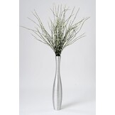 Zilverkleurige Bodemvaas 65cm - Handgemaakt Polyresin (60% Korting!)