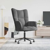 Donkergrijze Relaxstoel Fluweel - 34% Korting!
