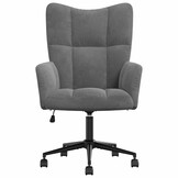 Donkergrijze Relaxstoel Fluweel - 34% Korting!