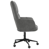 Donkergrijze Relaxstoel Fluweel - 34% Korting!
