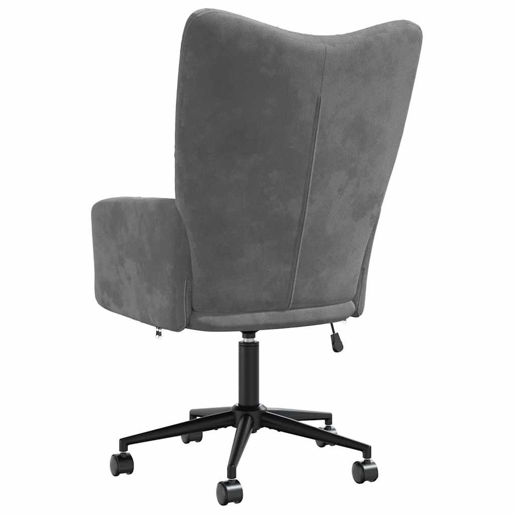 Donkergrijze Relaxstoel Fluweel - 34% Korting!