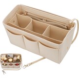 Beige Handtas Organiser Maat M - 12 Vakken - 53% Korting