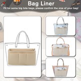Beige Handtas Organiser Maat M - 12 Vakken - 53% Korting