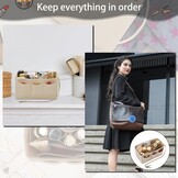 Beige Handtas Organiser Maat M - 12 Vakken - 53% Korting