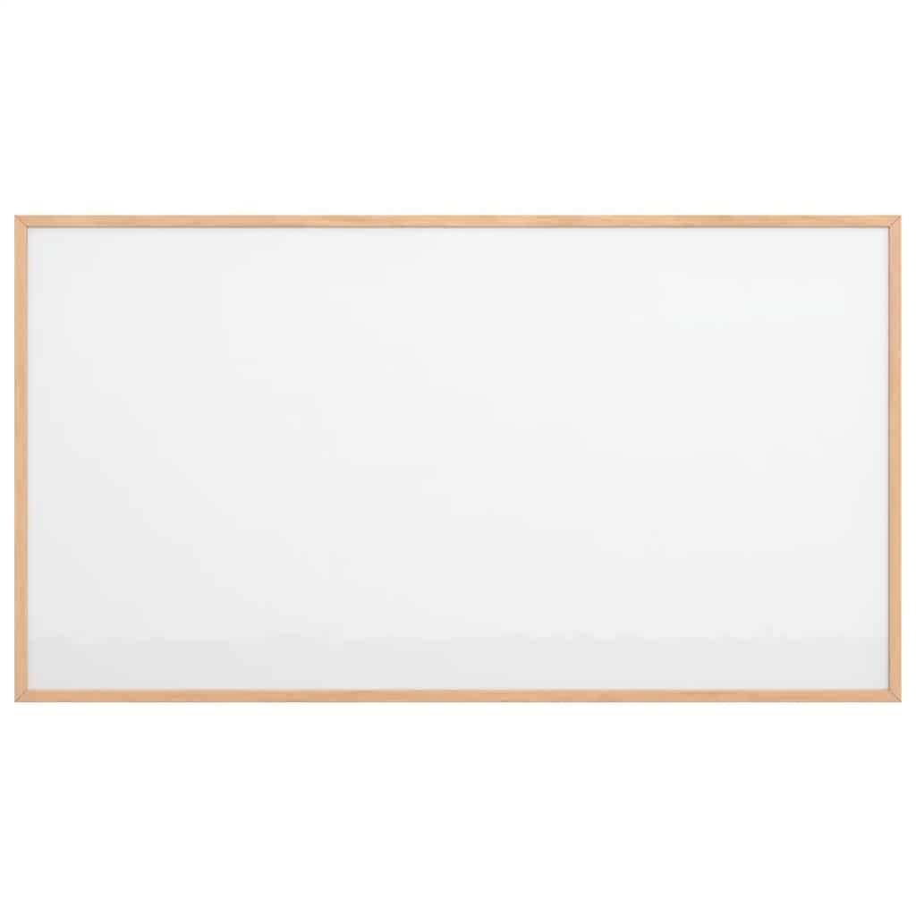 Magnetisch Whiteboard met Grenenhouten Frame - 100x55 cm - 64% Korting