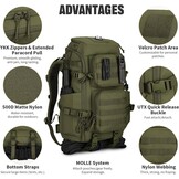 45L Tactische Rugzak Mannen | Molle | Laptopvak | Waterafstotend | 54% Korting