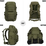 45L Tactische Rugzak Mannen | Molle | Laptopvak | Waterafstotend | 54% Korting