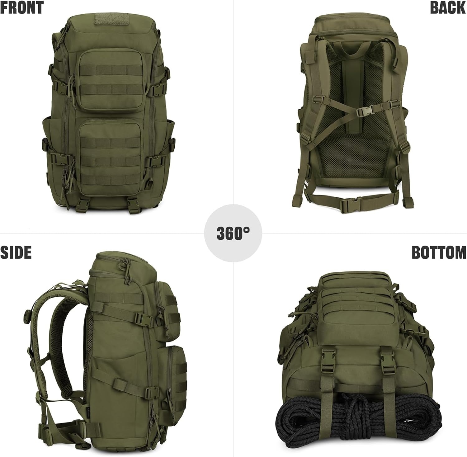 45L Tactische Rugzak Mannen | Molle | Laptopvak | Waterafstotend | 54% Korting