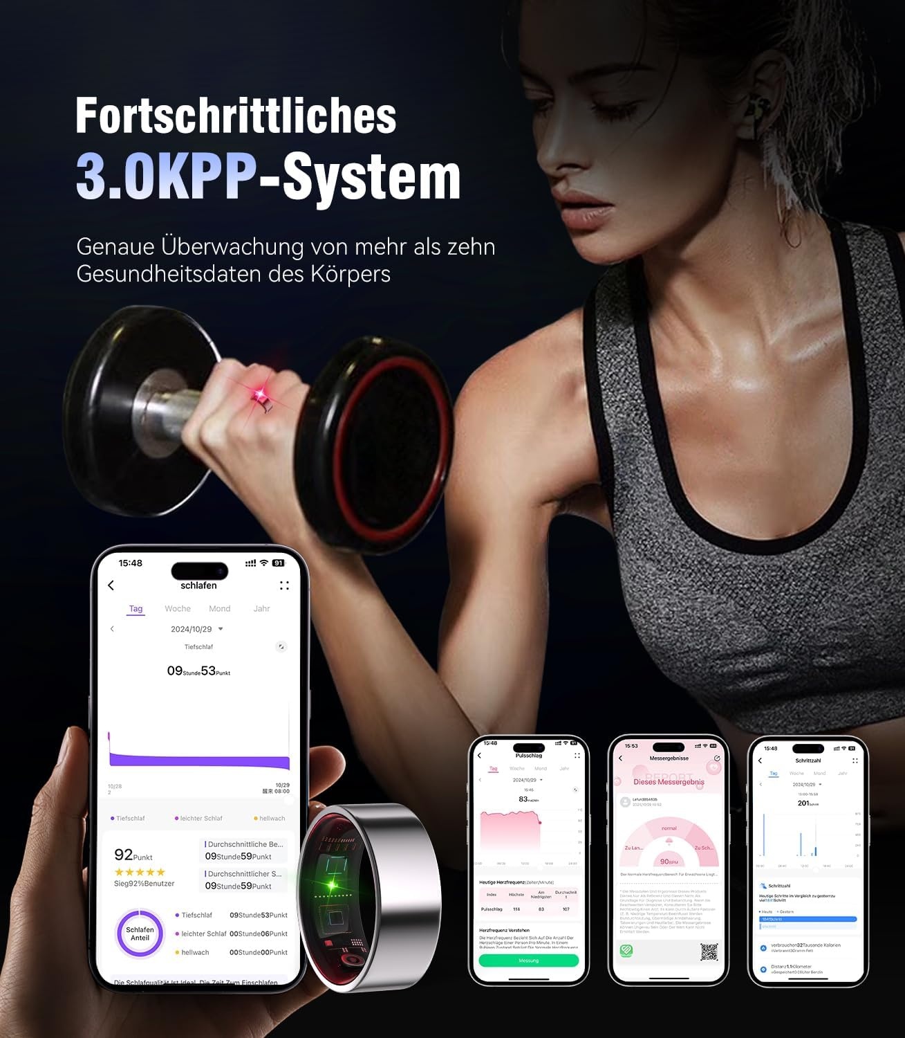 Smart Ring voor dames - Goud - 71% Korting