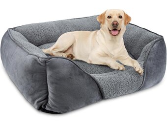 Orthopedische Hondenmand Wasbaar Grijs 76x61x23 cm - 33% Korting