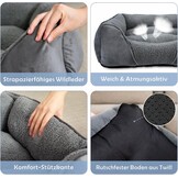 Orthopedische Hondenmand Wasbaar Grijs 76x61x23 cm - 33% Korting