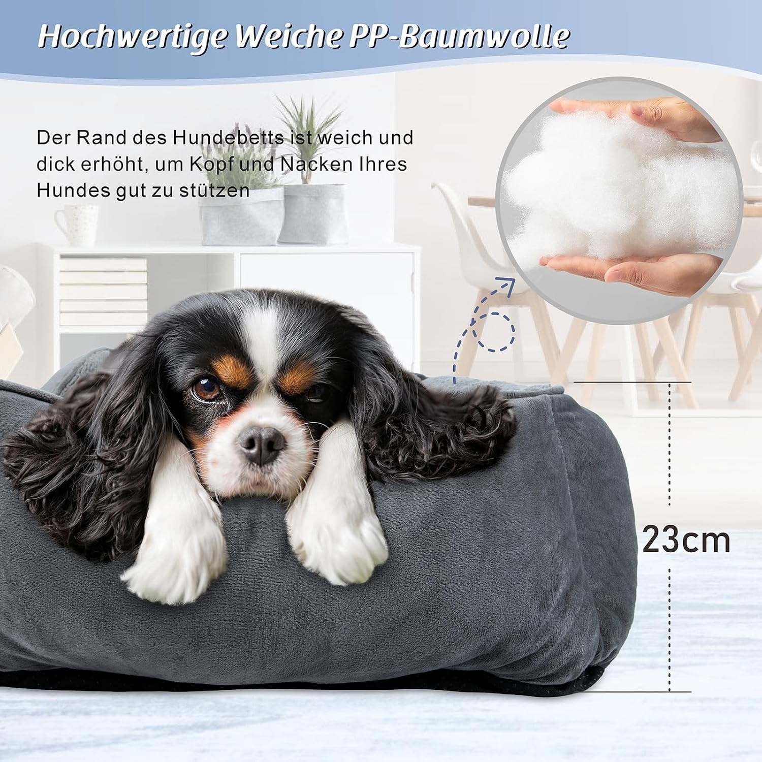 Orthopedische Hondenmand Wasbaar Grijs 76x61x23 cm - 33% Korting